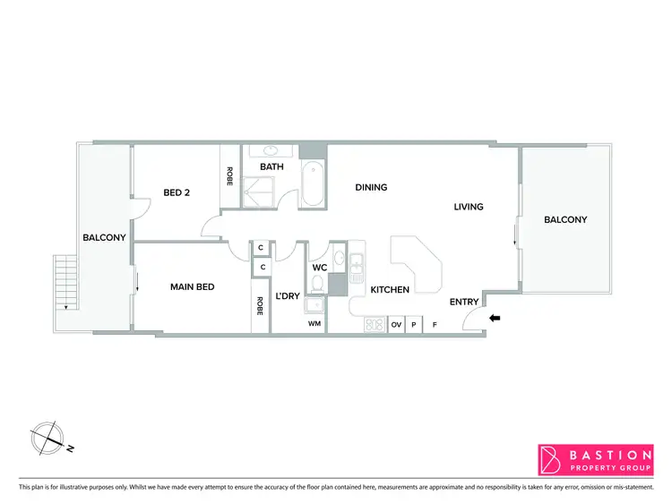 Floorplan of Homely unit listing, 19A/43-51 Giles Street, Kingston ACT 2604