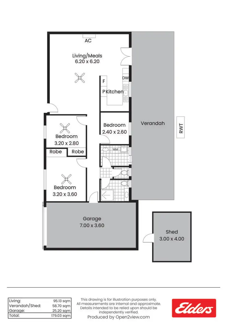 Floorplan of Homely house listing, 2A War Memorial Drive, Balaklava SA 5461