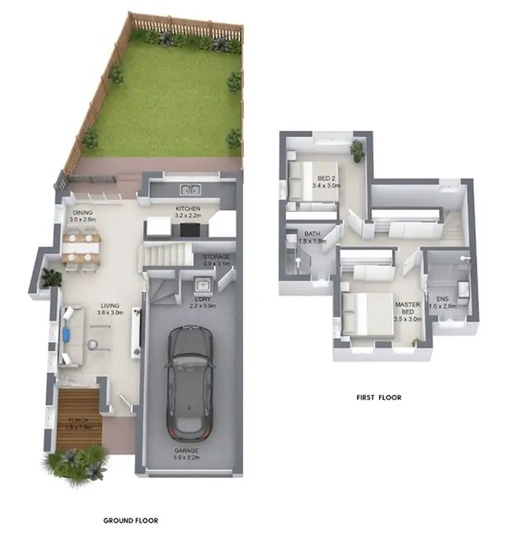 Floorplan of Homely townhouse listing, 6/7-11 Bowen Street, Windsor QLD 4030