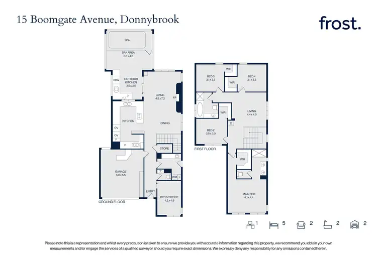Floorplan of Homely house listing, 15 Boomgate Avenue, Donnybrook VIC 3064