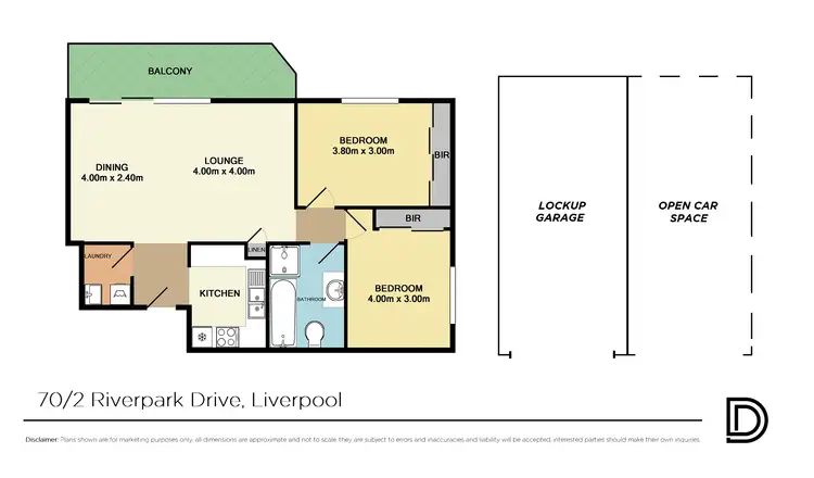 Floorplan of Homely apartment listing, 70/2 Riverpark Drive, Liverpool NSW 2170