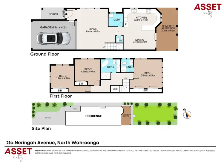 Floorplan of Homely townhouse listing, 21A Neringah Avenue, Wahroonga NSW 2076