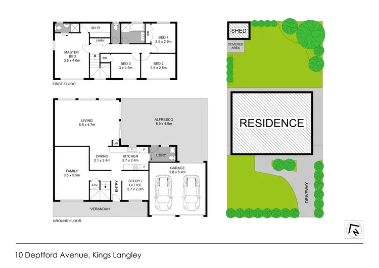 Floorplan of Homely house listing, 10 Deptford Avenue, Kings Langley NSW 2147