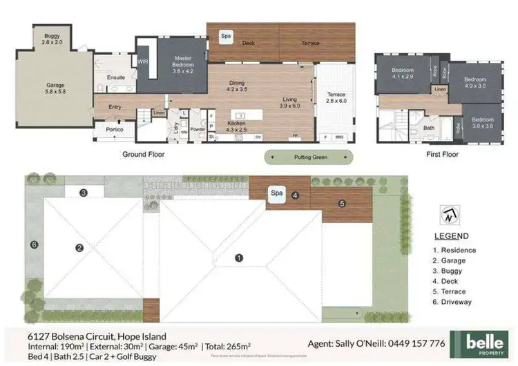 Floorplan of Homely house listing, 6127 Bolsena Circuit, Hope Island QLD 4212