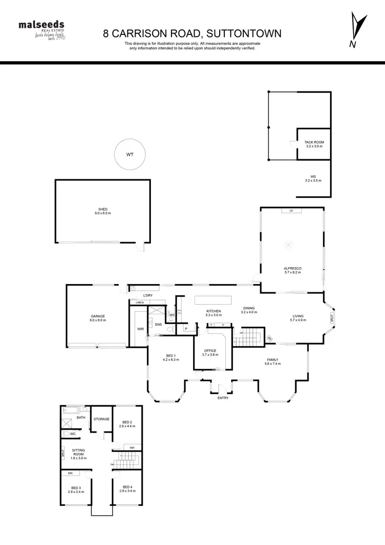 Floorplan of Homely house listing, 8 Carrison Road, Suttontown SA 5291