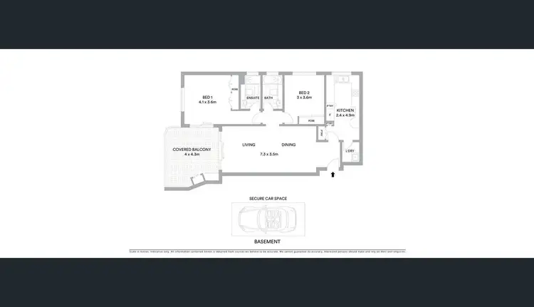Floorplan of Homely apartment listing, 1208/8 Spring Street, Bondi Junction NSW 2022