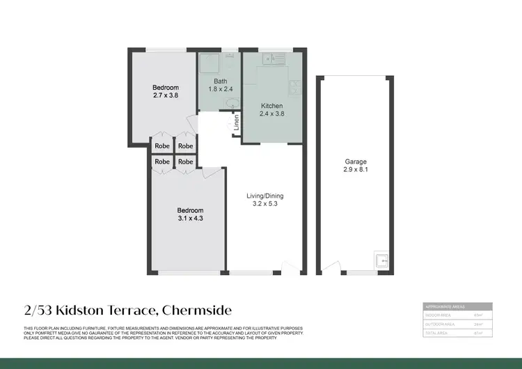 Floorplan of Homely unit listing, 2/53 Kidston Terrace, Chermside QLD 4032