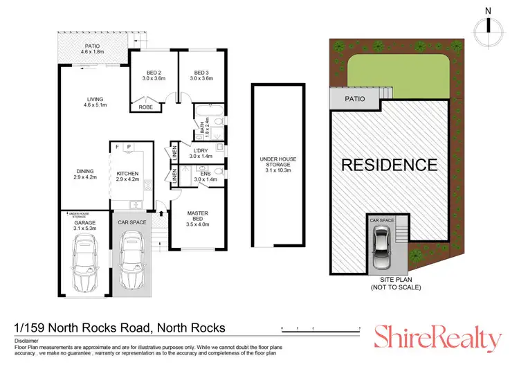 Floorplan of Homely townhouse listing, 1/157-159 North Rocks Road, North Rocks NSW 2151