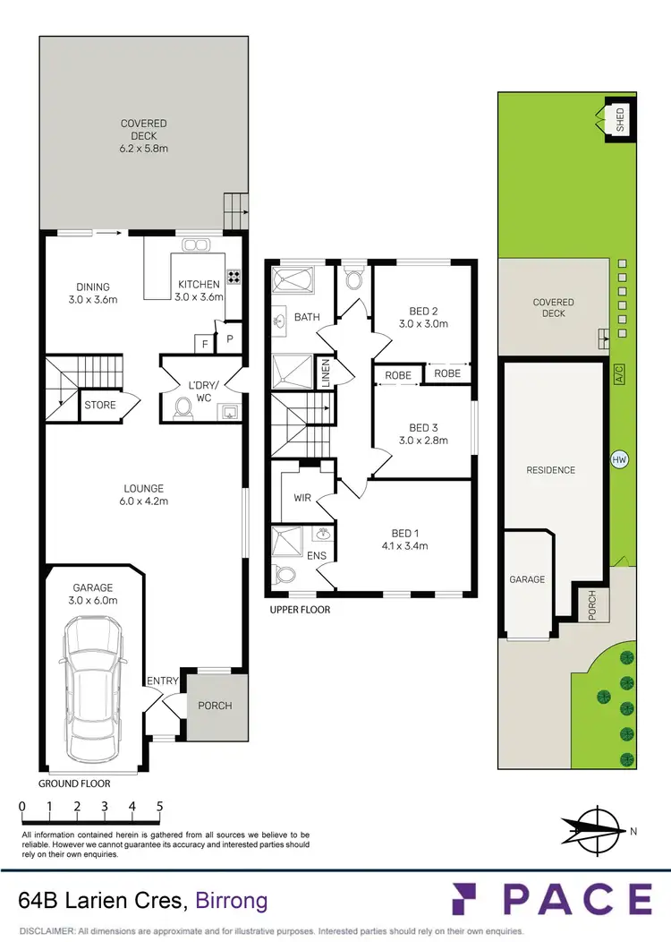 Floorplan of Homely semi-detached listing, 64B Larien Crescent, Birrong NSW 2143