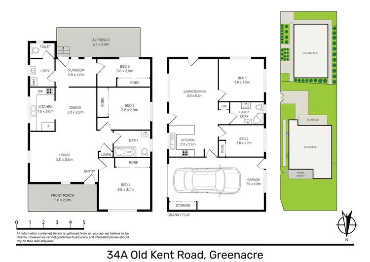 Floorplan of Homely house listing, 34A Old Kent Road, Greenacre NSW 2190