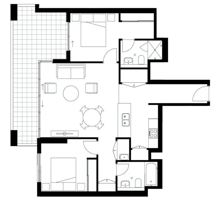 Floorplan of Homely apartment listing, C1702/39 Belmore Street, Burwood NSW 2134
