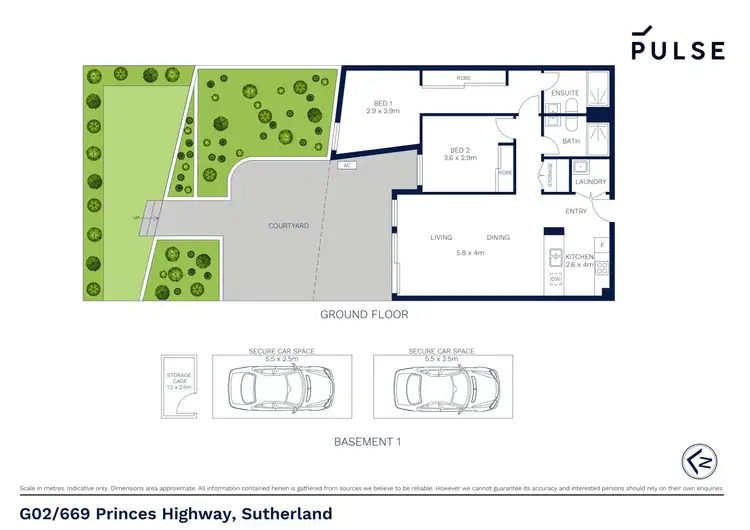 Floorplan of Homely apartment listing, G02/669 Old Princes Highway, Sutherland NSW 2232