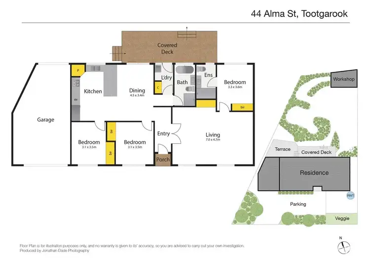 Floorplan of Homely house listing, 44 Alma Street, Tootgarook VIC 3941
