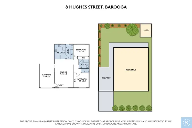 Floorplan of Homely house listing, 8 Hughes Street, Barooga NSW 3644