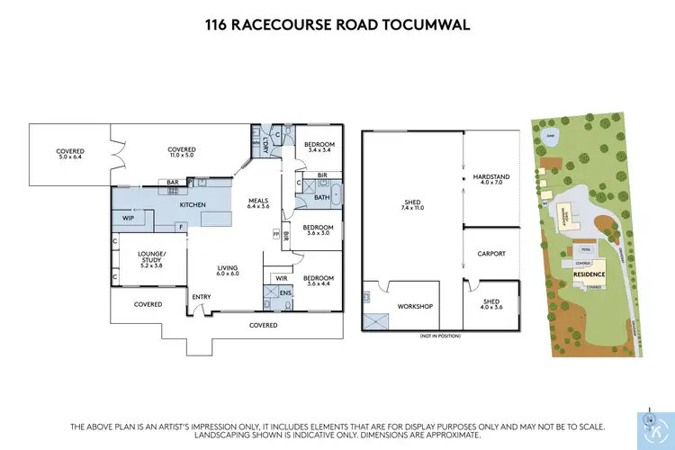 Floorplan of Homely house listing, 116 Racecourse Road, Tocumwal NSW 2714