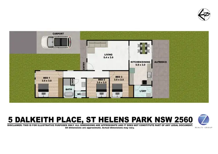 Floorplan of Homely house listing, 5 Dalkeith Place, St Helens Park NSW 2560