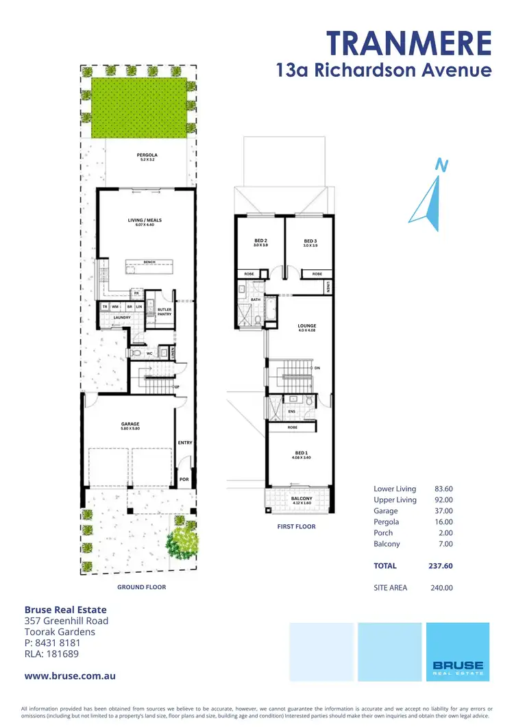 Floorplan of Homely house listing, 13a Richardson Avenue, Tranmere SA 5073