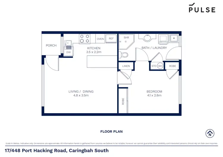Floorplan of Homely villa listing, 17/448 Port Hacking Road, Caringbah South NSW 2229