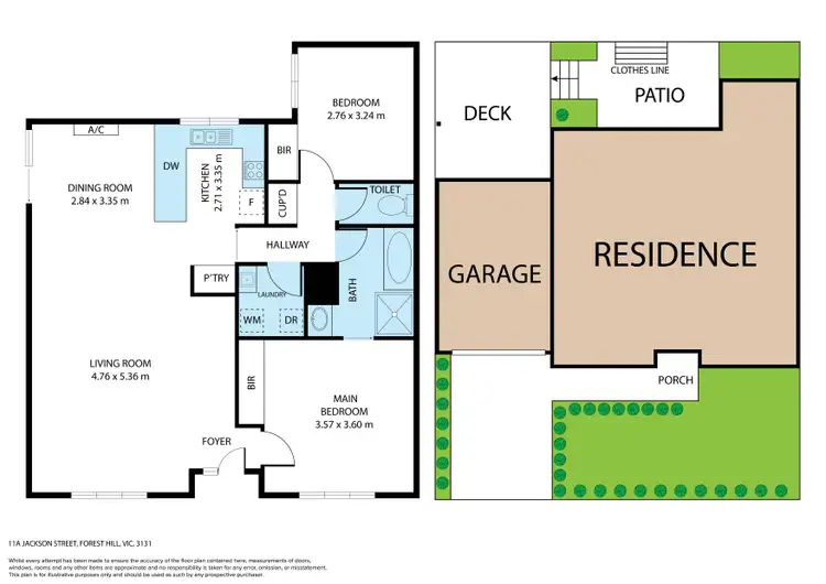 Floorplan of Homely house listing, 11a Jackson Street, Forest Hill VIC 3131