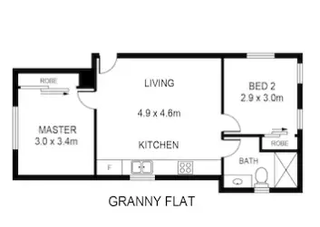 Floorplan of Homely studio listing, 39A Grazier Way, North Richmond NSW 2754