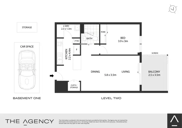 Floorplan of Homely apartment listing, 206/36-42 Levey Street, Wolli Creek NSW 2205