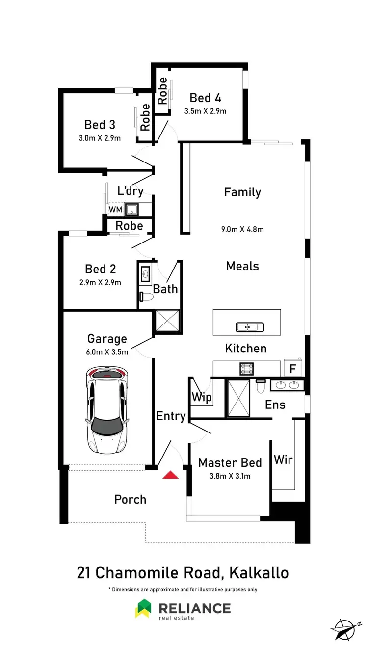 Floorplan of Homely house listing, 21 Chamomile Road, Kalkallo VIC 3064