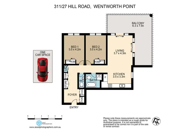 Floorplan of Homely apartment listing, 311/27 Hill Road, Wentworth Point NSW 2127