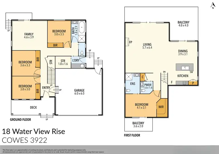 Floorplan of Homely house listing, 18 Water View Rise, Cowes VIC 3922
