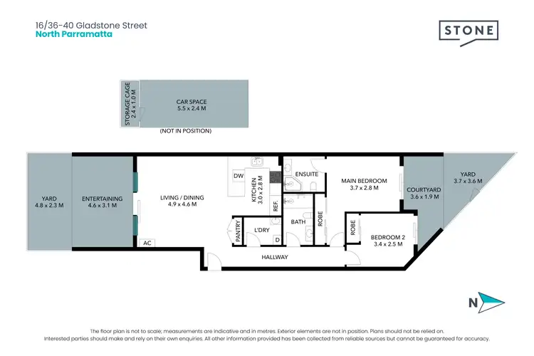 Floorplan of Homely apartment listing, 16/36-40 Gladstone Street, North Parramatta NSW 2151