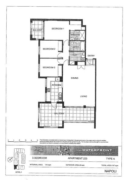 Floorplan of Homely apartment listing, 223/3 Stromboli Strait, Wentworth Point NSW 2127