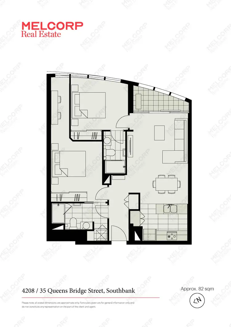 Floorplan of Homely apartment listing, 4208/35 Queensbridge Street, Southbank VIC 3006