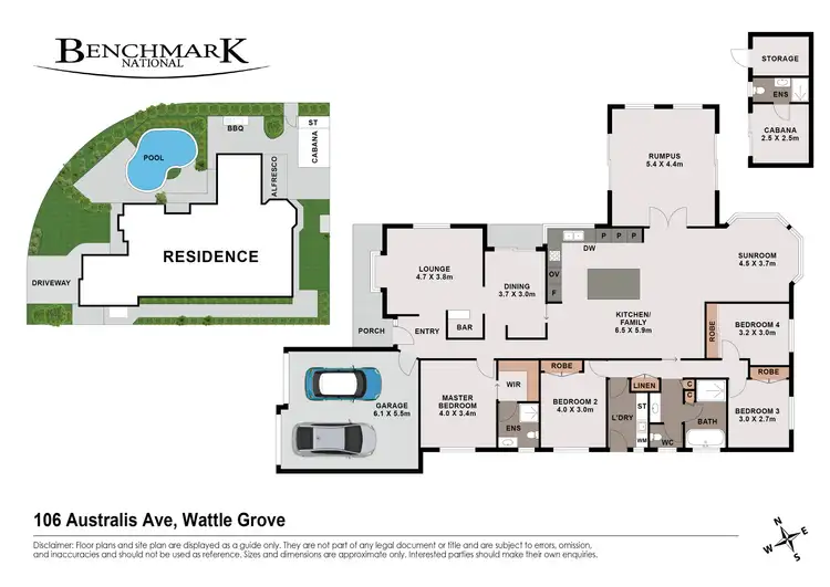 Floorplan of Homely house listing, 106 Australis Avenue, Wattle Grove NSW 2173