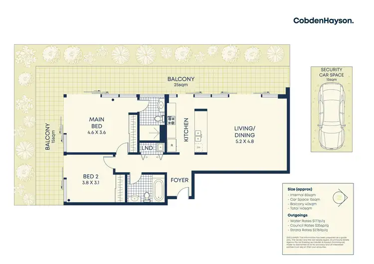 Floorplan of Homely apartment listing, 411/4-12 Garfield Street, Five Dock NSW 2046