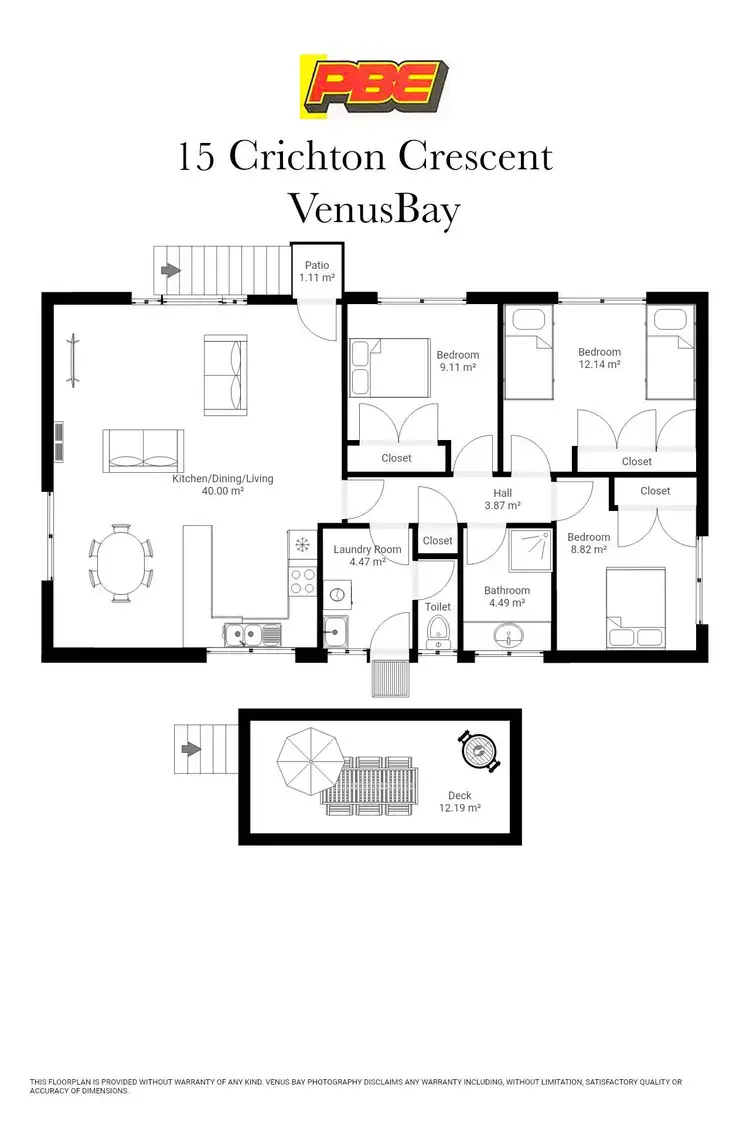 Floorplan of Homely house listing, 15 Crichton Crescent, Venus Bay VIC 3956