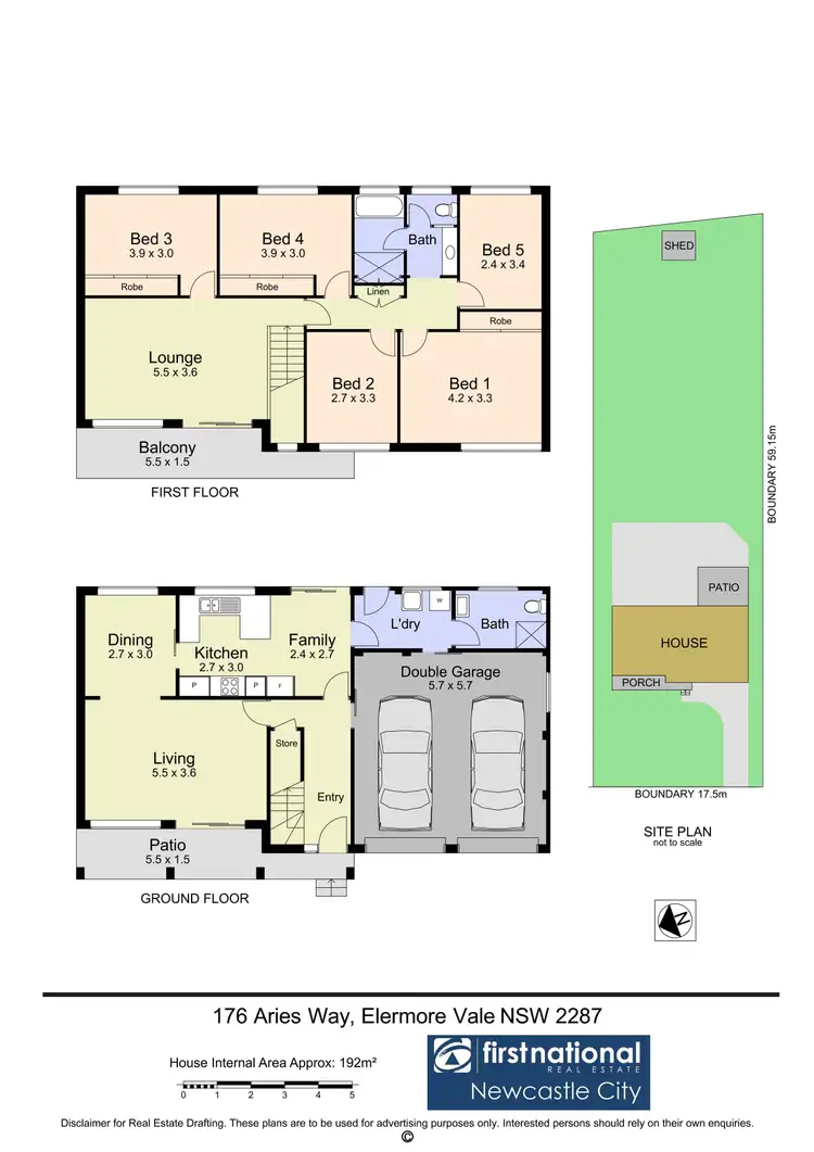 Floorplan of Homely house listing, 176 Aries Way, Elermore Vale NSW 2287