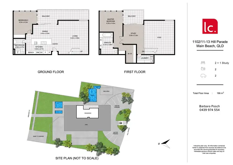 Floorplan of Homely apartment listing, 1102/11-13 Hill Parade, Main Beach QLD 4217