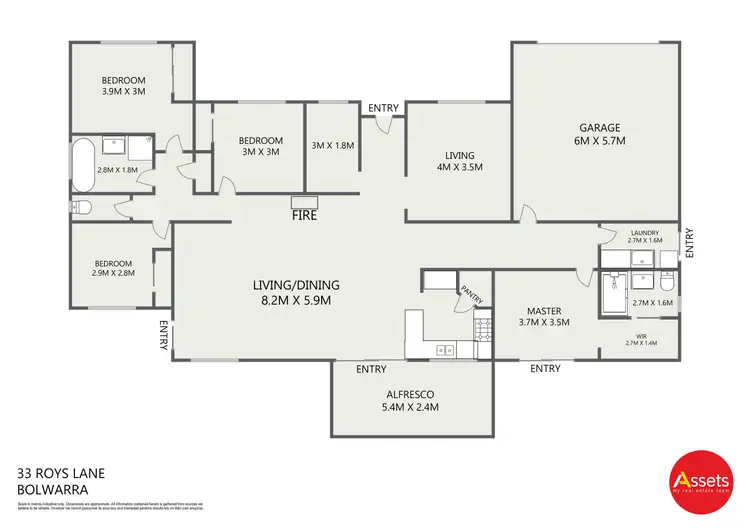 Floorplan of Homely rural property listing, 33 Roys Lane, Bolwarra VIC 3305