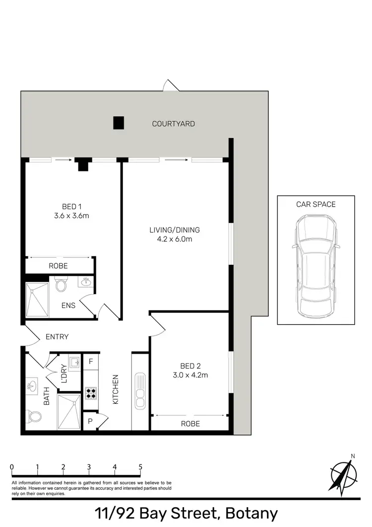 Floorplan of Homely apartment listing, 11/90-92 Bay Street, Botany NSW 2019