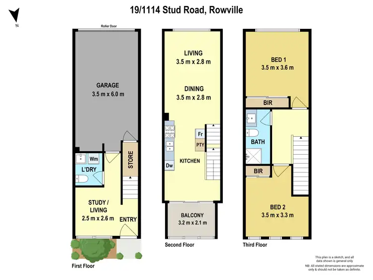 Floorplan of Homely townhouse listing, 19/1114 Stud Road, Rowville VIC 3178
