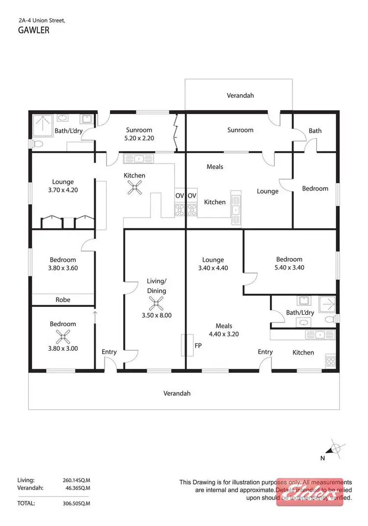 Floorplan of Homely house listing, 2-4 Union Street, Gawler East SA 5118