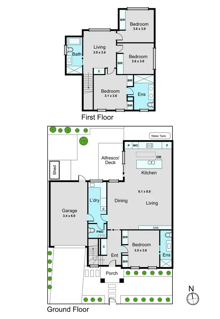 Floorplan of Homely townhouse listing, 3/13 Shafton Street, Huntingdale VIC 3166