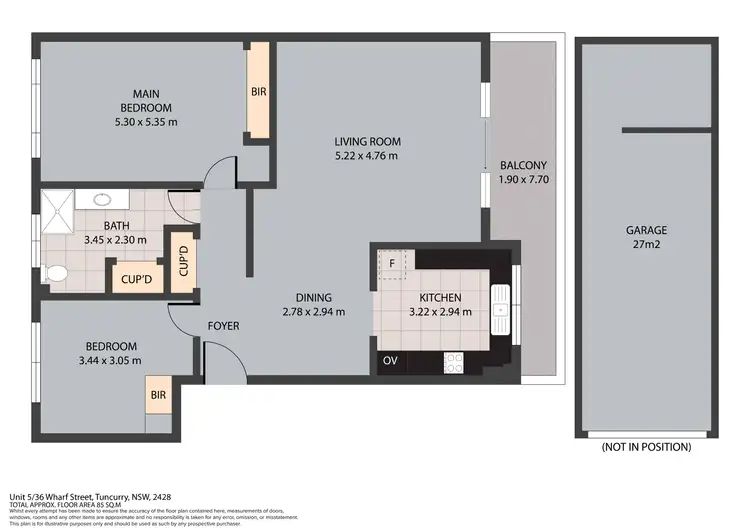Floorplan of Homely unit listing, 5/36 Wharf Street, Tuncurry NSW 2428