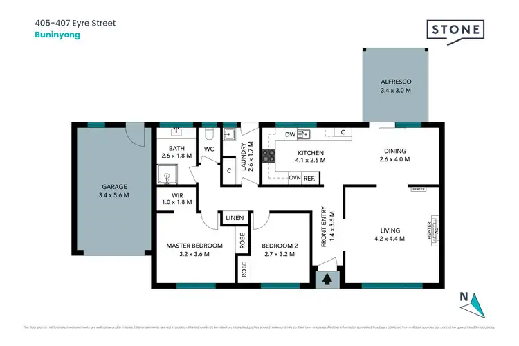 Floorplan of Homely unit listing, 9/405-407 Eyre Street, Buninyong VIC 3357