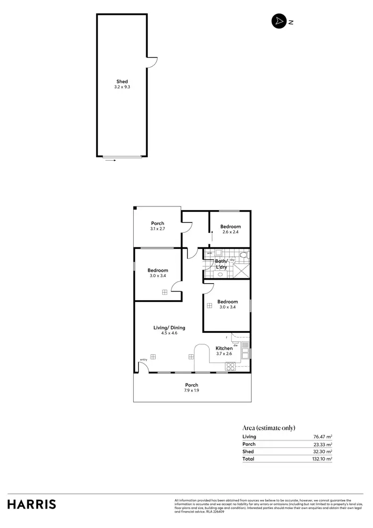 Floorplan of Homely house listing, 5 Rosetta Place, Hayborough SA 5211