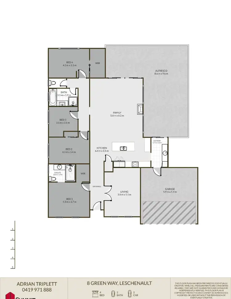 Floorplan of Homely house listing, 8 Green Way, Leschenault WA 6233