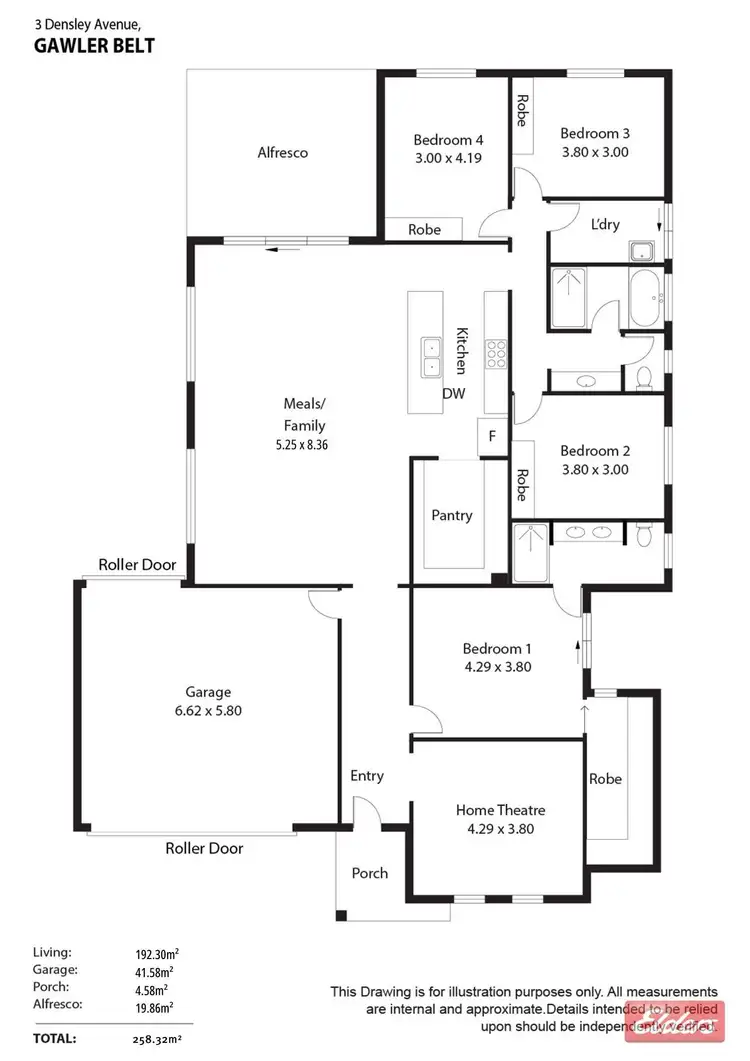 Floorplan of Homely house listing, 3 Densley Avenue, Gawler Belt SA 5118