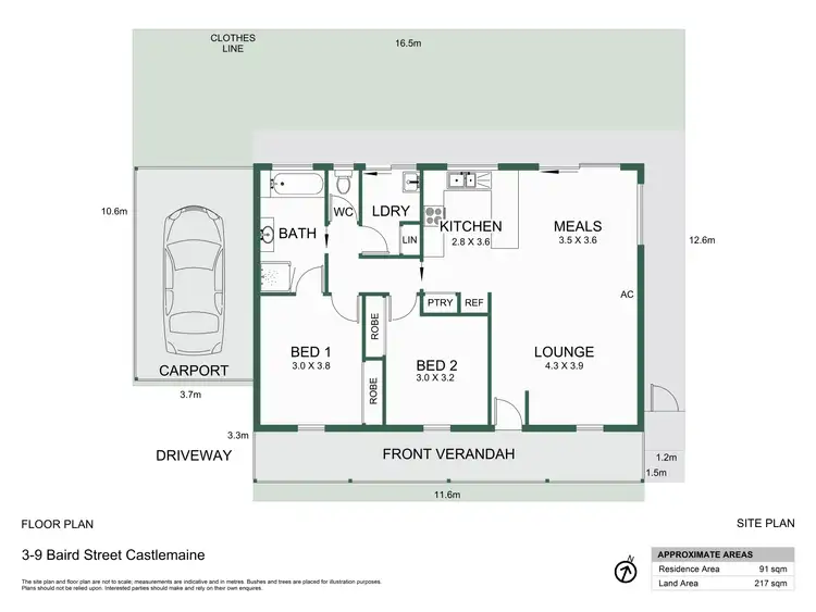 Floorplan of Homely house listing, 3/9 Baird Street, Castlemaine VIC 3450