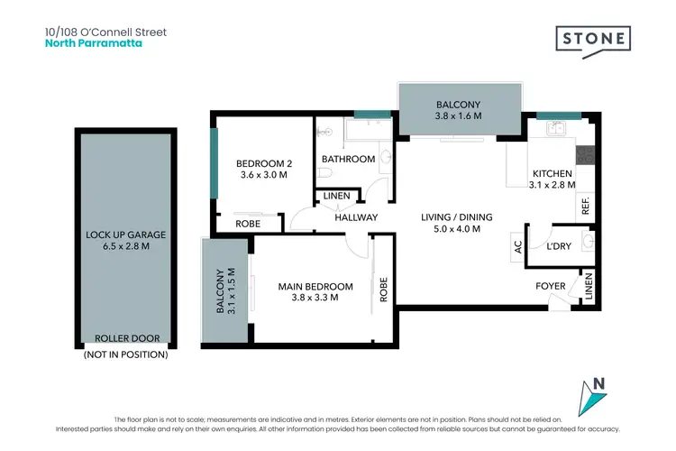 Floorplan of Homely apartment listing, 10/108 O'Connell Street, North Parramatta NSW 2151