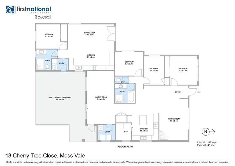 Floorplan of Homely house listing, 13 Cherry Tree Close, Moss Vale NSW 2577