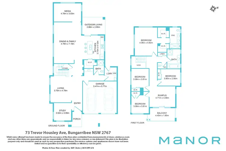 Floorplan of Homely house listing, 73 Trevor Housley Avenue, Bungarribee NSW 2767